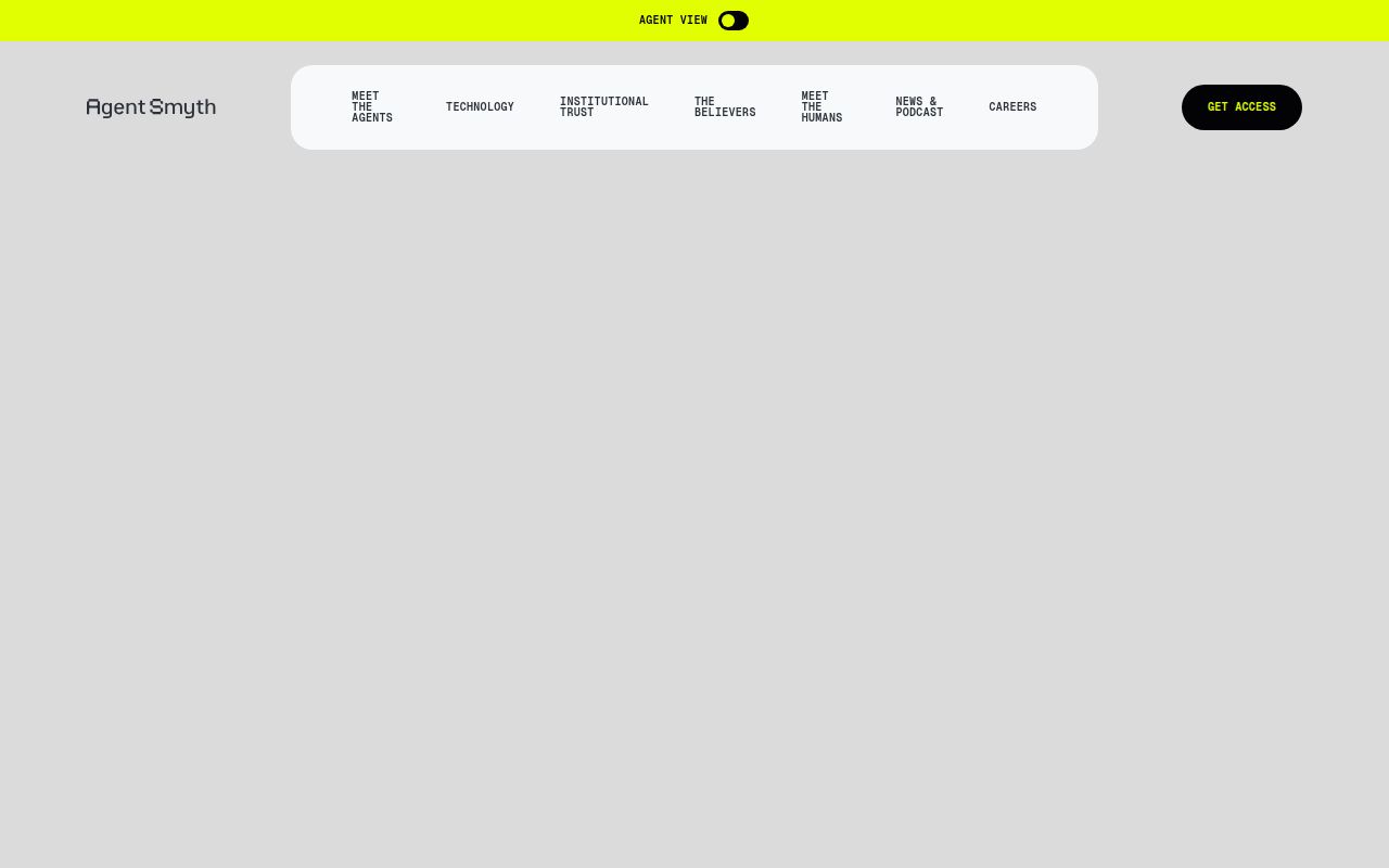 Screenshot of AgentSmyth (agentsmyth.com) — AI Agents for equity analysis