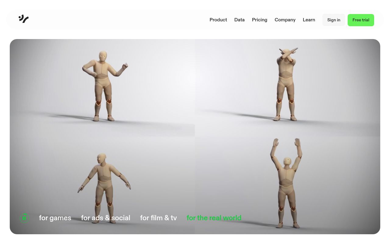 Screenshot of Cartwheel (getcartwheel.com) — Simplifying 3D animation