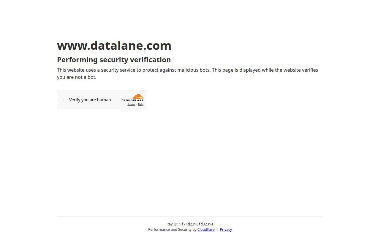 Screenshot of Datalane (datalane.com) — GTM platform for the local economy