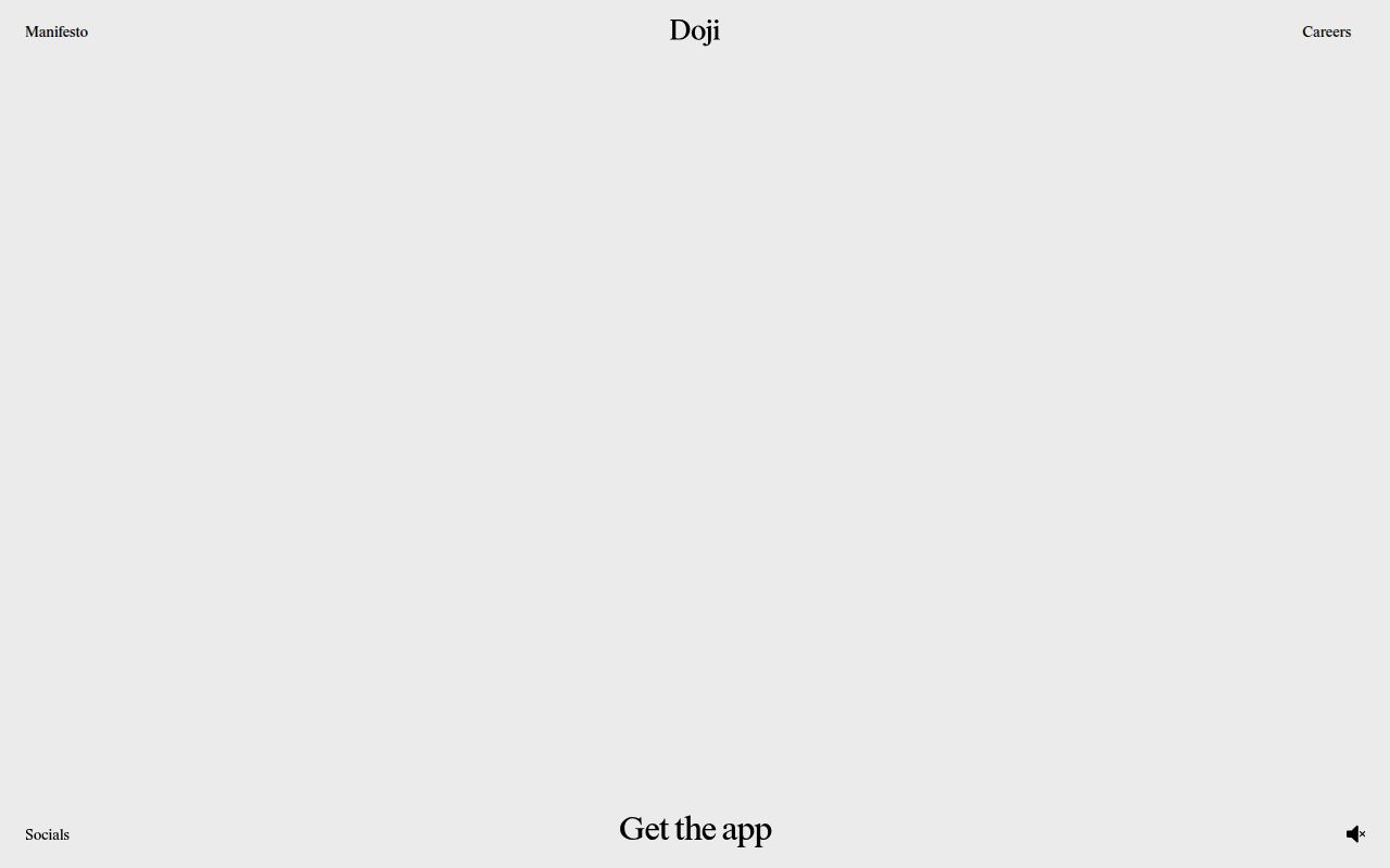 Screenshot of Doji (doji.com) — A fun new way to shop for fashion online