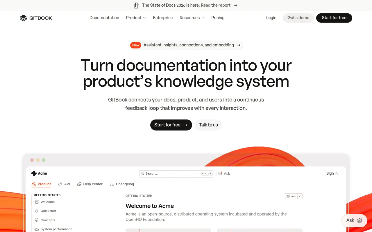 Screenshot of GitBook (gitbook.com) — GitBook
