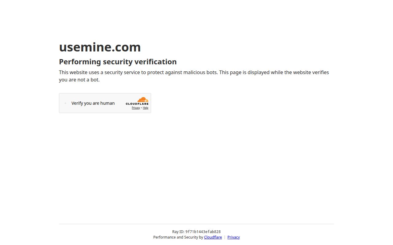 Screenshot of Mine (usemine.com) — Mine