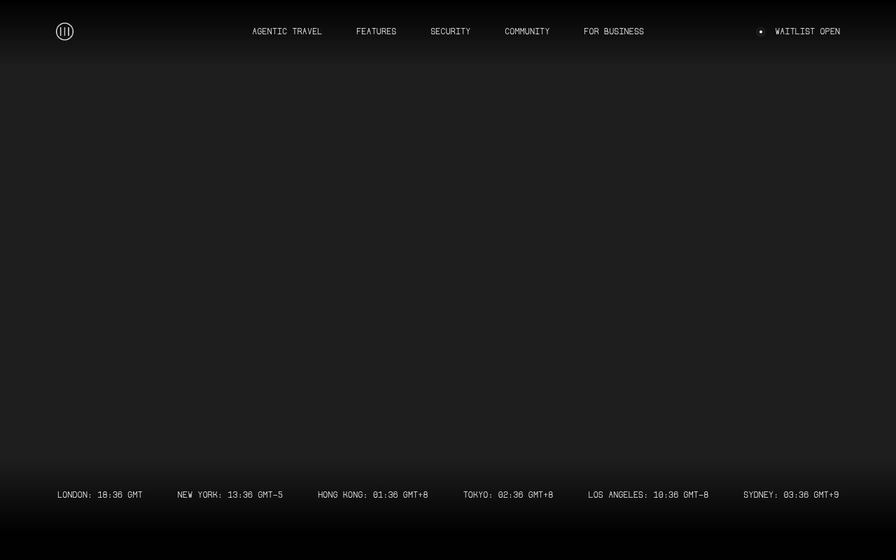 Screenshot of Miso (miso.com) — Personal agentic travel