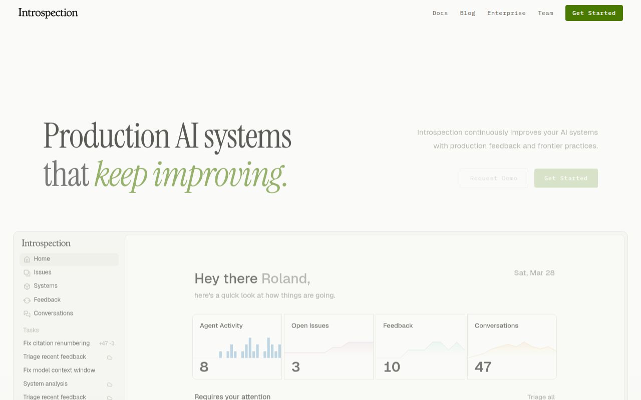 Screenshot of Nuraline (nuraline.ai) — Enabling AI systems to self-improve