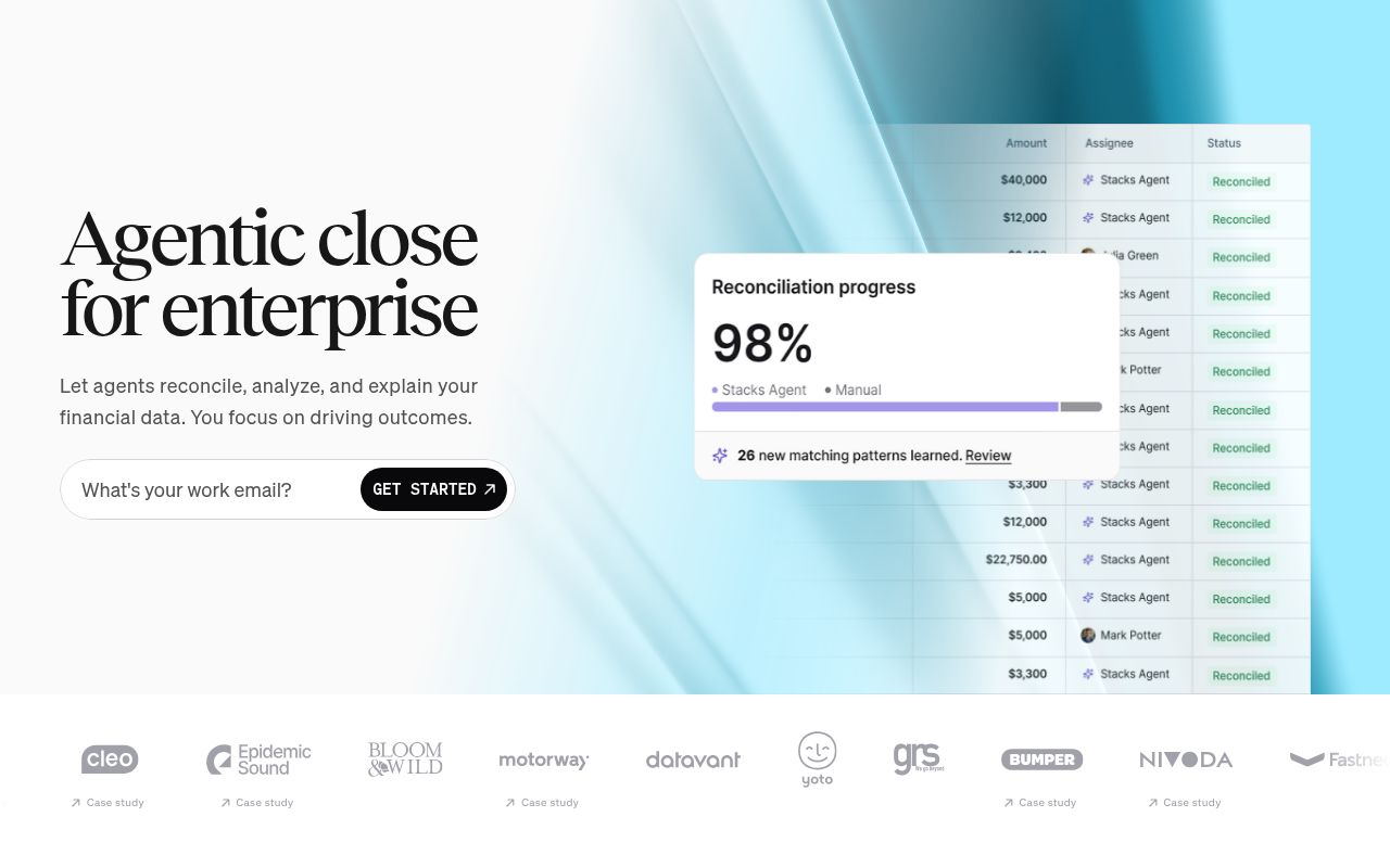 Screenshot of Stacks (stacks.ai) — Stacks