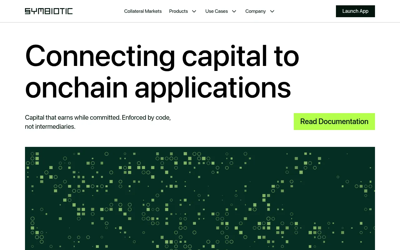 Screenshot of Symbiotic (symbiotic.fi) — Universal staking platform