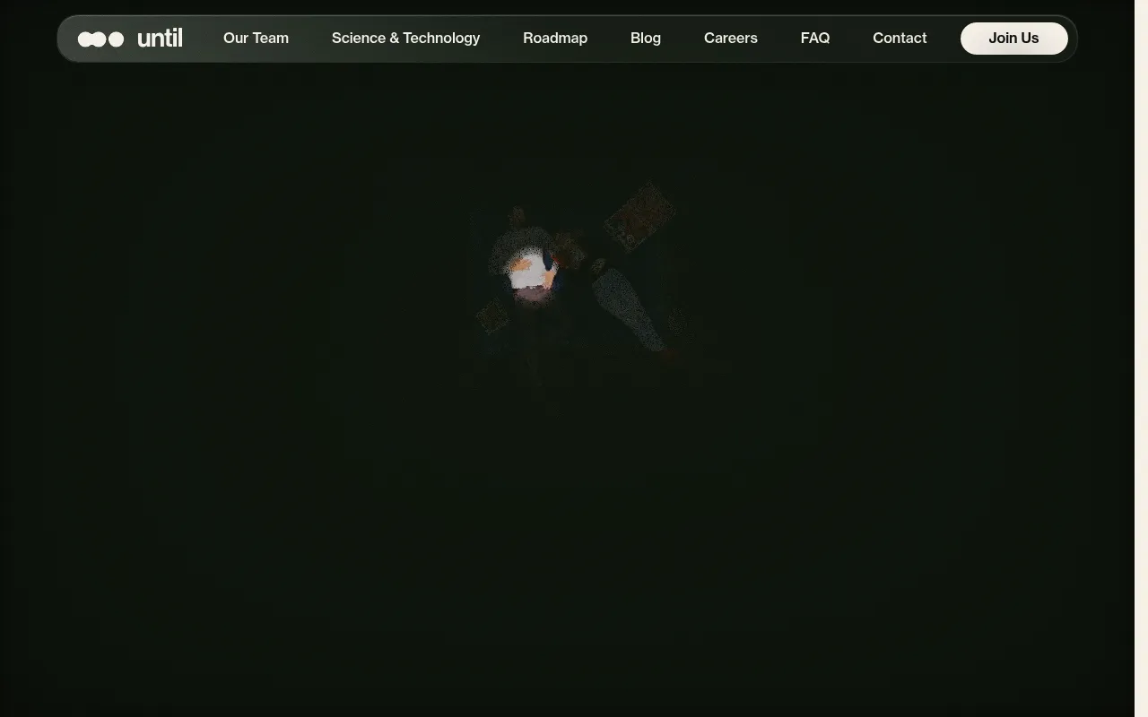 Screenshot of Until (untillabs.com) — Developing reversible cryopreservation